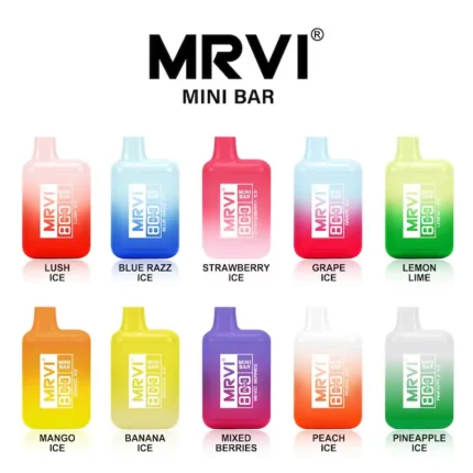 MRVI MINI BAR sigaretta elettronica usa e getta da 800 tiri, vista frontale