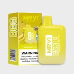 Closeup of 2% nicotine 20mg/ml label on MRVI Mini Bar