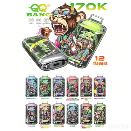 QQ Bang 170K puffs 170000 puffs device standing upright