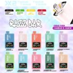 Razz Bar 40k Twins Dual flavor Puff 40k Disposable Vape | 2%/5% Salt Nicotine | Rechargeable Mesh Coil Dual Tank