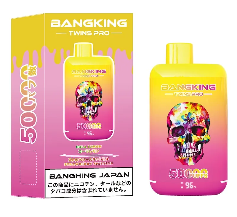Bang King Twins 50K Pro Bang King Twins Pro 50K puffs, vape descartável com 50000 puffs, envio rápido do armazém do Japão, Bang King Twins Japan, bang king vape Bazar Vape