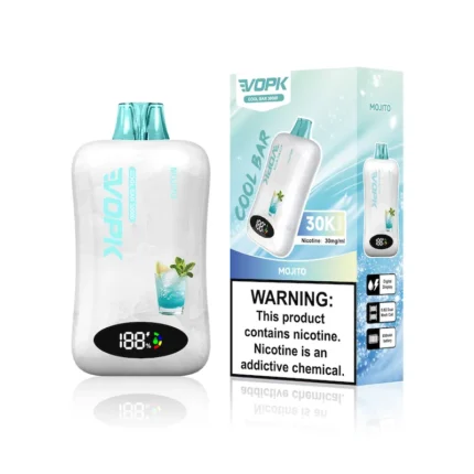 VOPK Cool Bar 30K puffs wholesale package box with 30000 puffs capacity for Europe