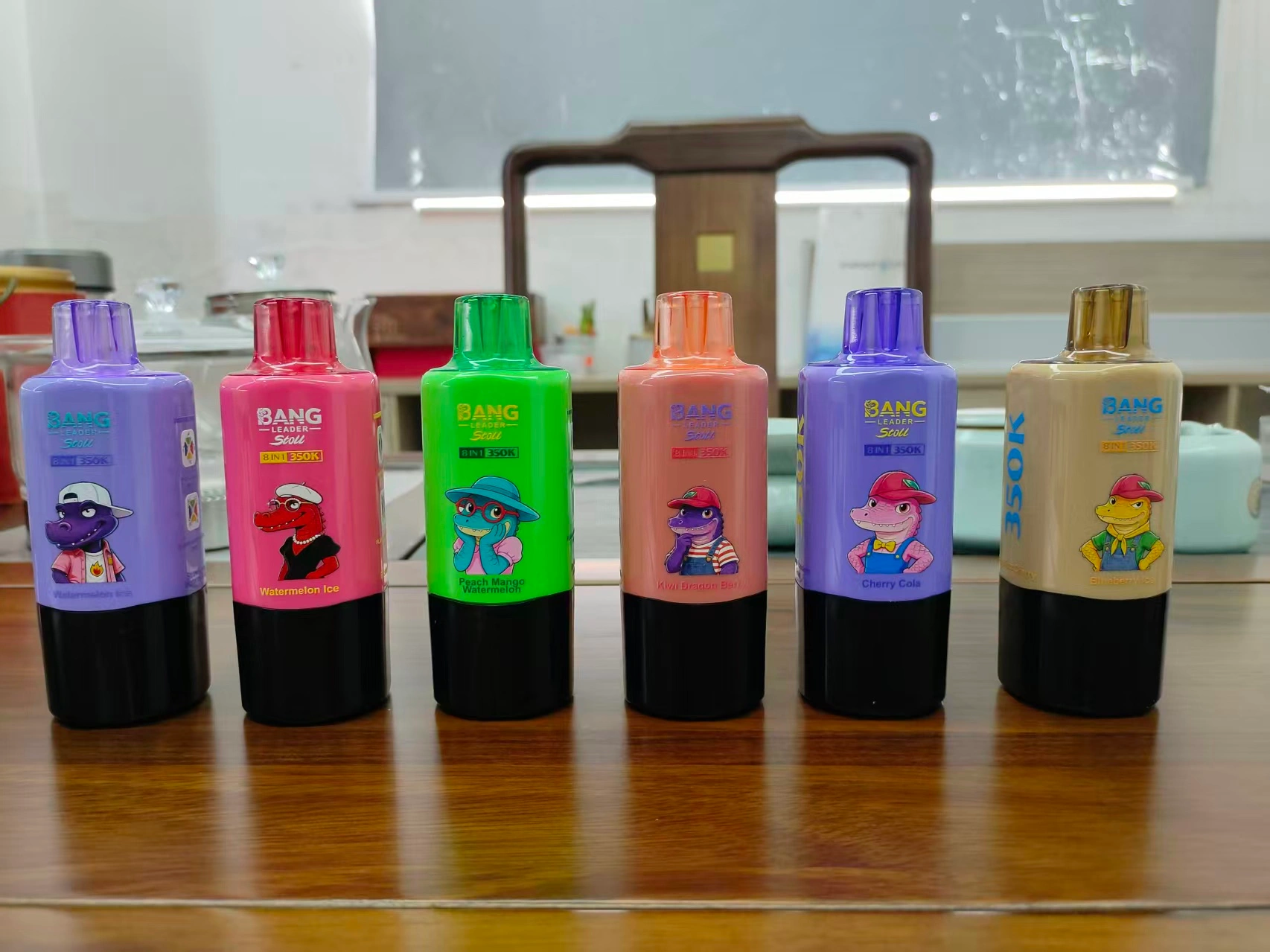 Bang Leader 350K | 8 flavors 8-in-1 350000 puffs smart display, bulk disposable vape