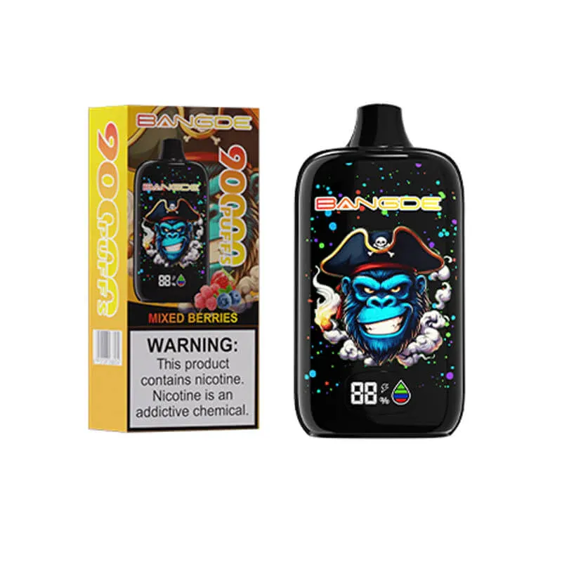 bang-de-90000-puffs-main-device.jpg BANG DE 90000 puffs disposable vape device standing vertically with gradient finish