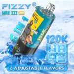 6 in 1 flavor system of Fizzy MAX 3 disposable vape