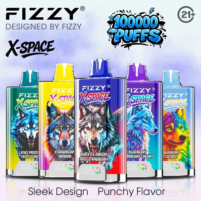 Fizzy X SPACE 100K Fizzy X SPACE 100K vape 100000 puffs disposable device with 45ml capacity