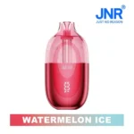 JNR Lila Kiss 60K vape held in adult hand for size reference