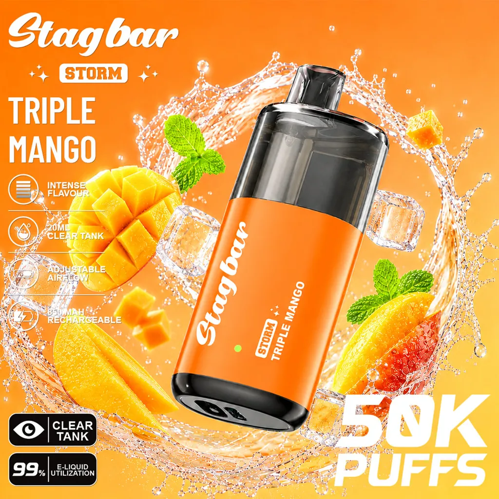 STAG BAR Storm 50k STAG BAR Storm 50000 Züge, Einweg-E-Zigarette mit 50000 Zügen, Stag Bar Storm im Großhandel, 50k Einweg-E-Zigarette, Stag Bar Vape Bazar Vape