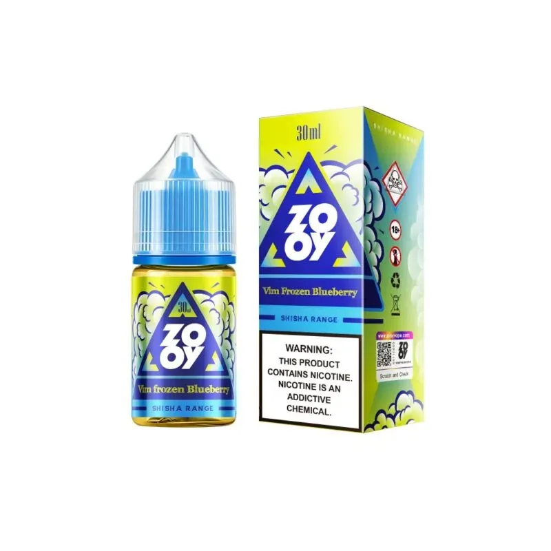 ZOOY Shisha Range 30ml E-Liquid-Flasche mit Nikotinsalz und Shisha-inspiriertem Design