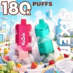 Vapsolo Sixer 6 flavors disposable vape label closeup