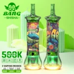 Aura lighting effect on QQ Bang Shisha 500K activated by 3-second hold