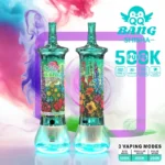 ECO Regular and Pulse mode selection on QQ Bang Shisha 500K disposable vape