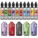 75000 puffs disposable vape showing clear refillable e-liquid chamber