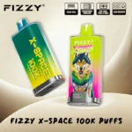 45ml transparent e-liquid tank showing juice level on Fizzy X SPACE 100K