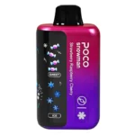 Side profile of POCO Snowman 70K 70000 puffs vape