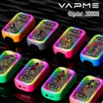 Vapme 30k digital screen showing battery and juice level