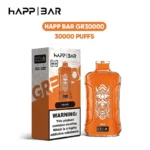 Happ Bar GR30000 30K Disposable Vape | 30ml E-Liquid | 5% & 2% Nicotine Options | Rechargeable Type-C