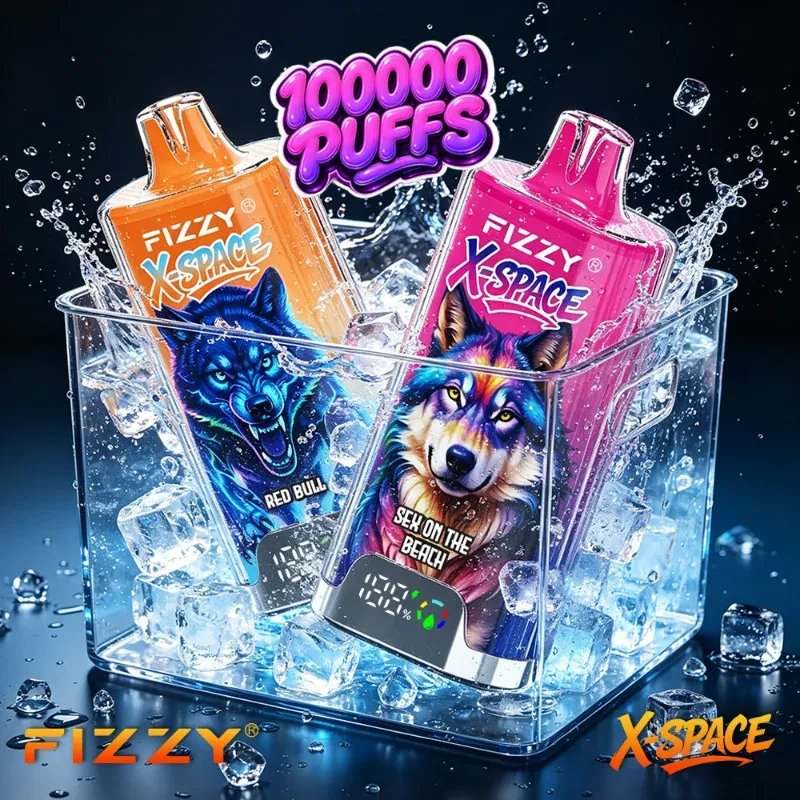 Fizzy X SPACE 100K Multiple Fizzy X SPACE 100K devices showing different flavor color options