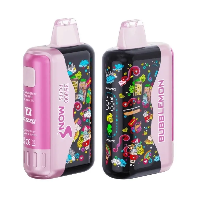 Bubblemon Graffiti Tuzzy 35K puffs with LED screen and graffiti design