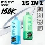 Fizzy Smart 150K Puffs Disposable Vape 15-in-1 Flavors & 80mL Prefilled Pod Kit (Mesh Coil)