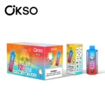 OKSO 120K Puffs 120000 6-in-1 Disposable Vape- Triple Mesh Coil, 20mL × 3, 0-5% Nicotine, LED Display
