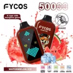 FYCOS 50K 50000 Puffs Hourglass Player Disposable Vape Bar - Dual Mesh Coil LED Display