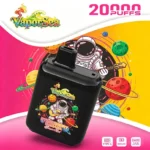 Flavor variety lineup of Vaporsea 20000 puff disposable vape in different color variants