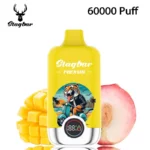 Stagbar Nexus 60000 Puffs 60k Vape: 50ML E-Liquid, 2%/5% Nicotine, 850mAh Rechargeable Battery, LED Display stag bar vaper