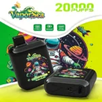 Vaporsea 20K disposable vape device shown at 45 degree angle with visible mouthpiece