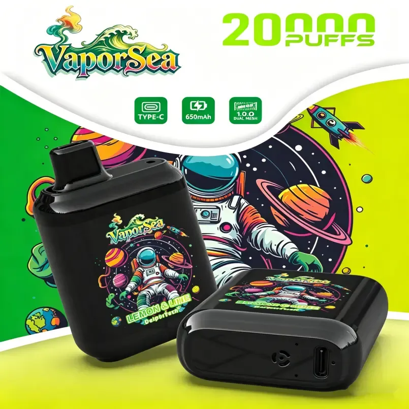 Vaporsea 20k Bazar Vape Vaporsea 20K disposable vape device shown at 45 degree angle with visible mouthpiece