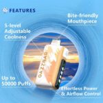 Gazzbar Rocket 20K Puffs Disposable Vape – Rechargeable, 20,000 Puffs, Prefilled E-Cigarette