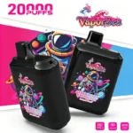 Hand holding Vaporsea 20K rechargeable disposable vape showing actual portable size