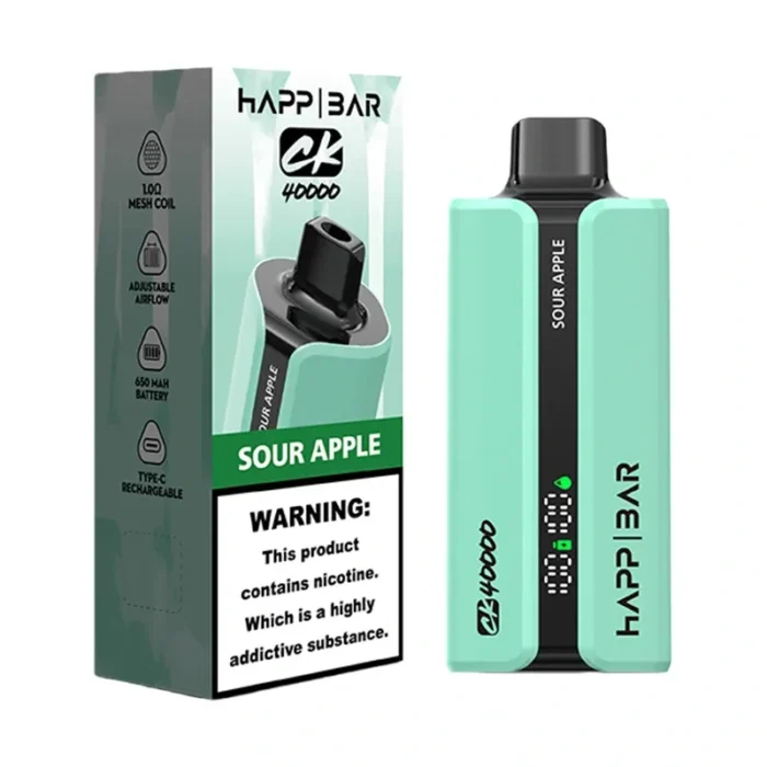 HAPP BAR CK40000 40K 40000 Puff Disposable Vape - 40mL E-Liquid & 650mAh Type-C (2%/5% Nic)