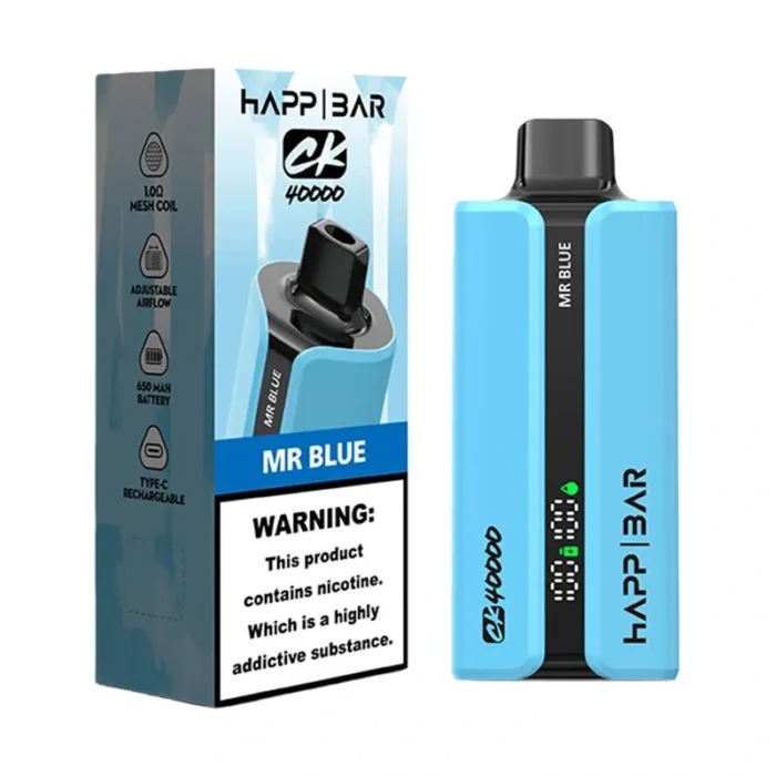HAPP BAR CK40000 40K 40000 Puff Disposable Vape - 40mL E-Liquid & 650mAh Type-C (2%/5% Nic)