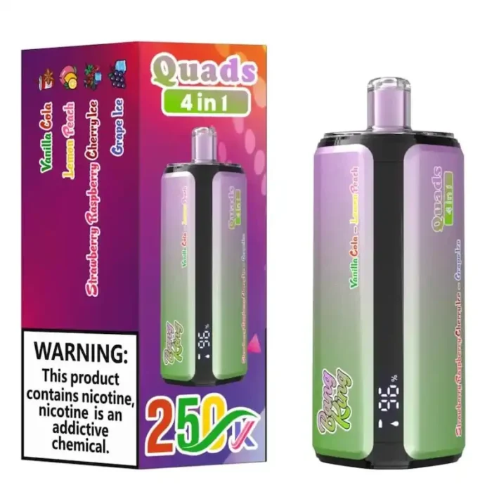 Bang King 250k Puffs Disposable Vape | 4-in-1 Quads & 60ml E-Liquid