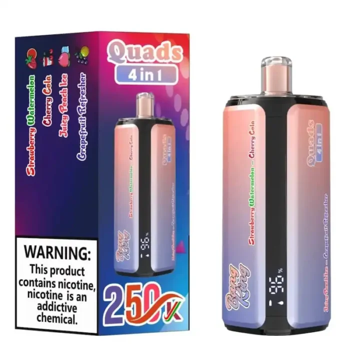 Bang King 250k Puffs Disposable Vape | 4-in-1 Quads & 60ml E-Liquid