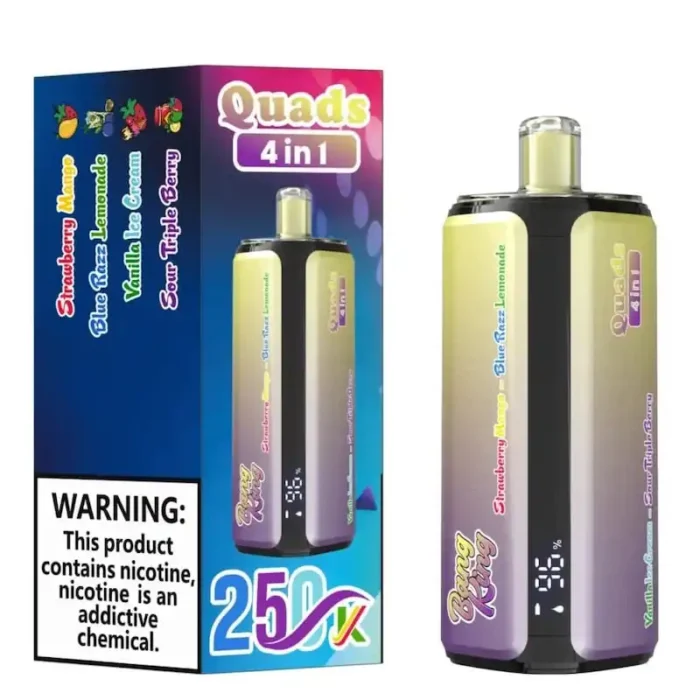 Bang King 250k Puffs Disposable Vape | 4-in-1 Quads & 60ml E-Liquid