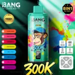 Blue Razz Ice flavor – Bang Legend 300K 8in1 disposable vape