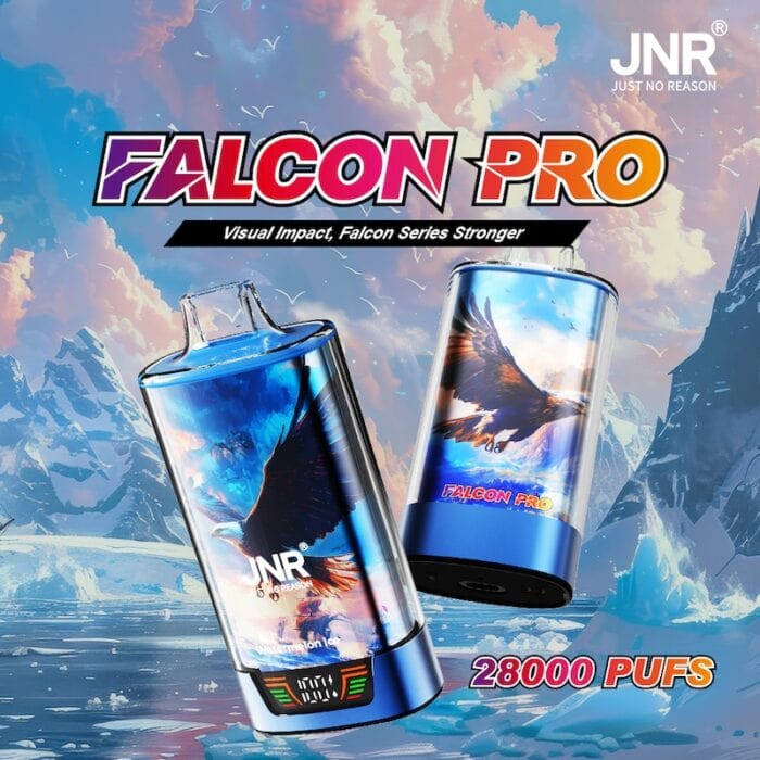 JNR Falcon Pro 28K Disposable Vape | 28000 Puffs | Prefilled 16ml E-Liquid