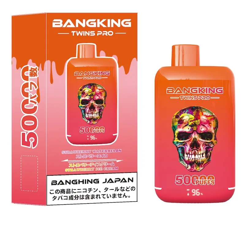 Bang King Twins 50K Pro Bang King Twins Pro 50K puffs, vape descartável com 50000 puffs, envio rápido do armazém do Japão, Bang King Twins Japan, bang king vape Bazar Vape