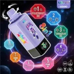 Mrvi Seeking 160k Puffs 8 in 1 160000 Disposable Vape alpha – 100mL E-Liquid, Dual Mesh Coil, Rechargeable (10 Flavors)