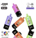Bang Leader 450K puffs 15 in 1 disposable vape retail box packaging
