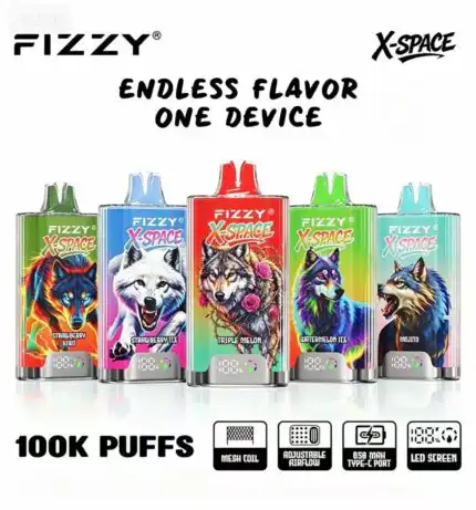 Fizzy X SPACE 100K puffs main view