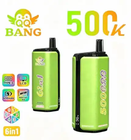 QQ Bang 500K disposable vape 500000 puffs device with 6 mesh coil technology