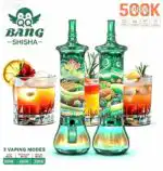 QQ Bang 500k Shisha puffs 500000 puffs hookah disposable device with Aura lighting