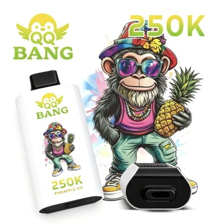 Type-C fast charging port on QQ Bang 250K disposable vape