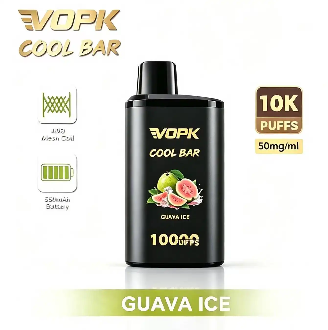 VOPK Cool Bar 10000 puffs disposable vape device compact design