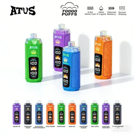 ATVS 70000 70k Puffs Disposable Vape DTL 0.6Ω Mesh Coil