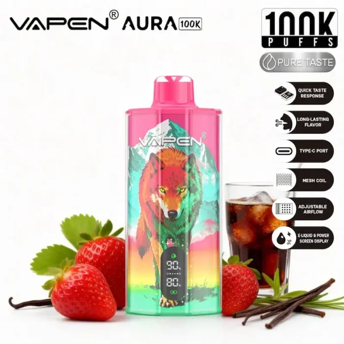VAPEN AURA 100K Puffs wholesale packaging and device
